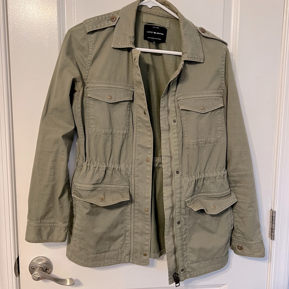 Lucky Brand Size Small Green Jacket